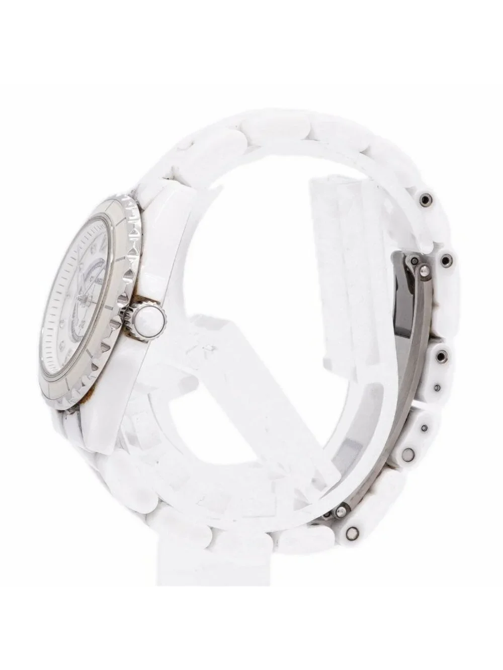Chanel Diamond White Dial Watch